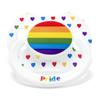 Взрослая пустышка LittleForBig 2-го поколения, с рисунком Pride [Радужный Прайд] с пылезащитным колпачком, для уменьшения храпа