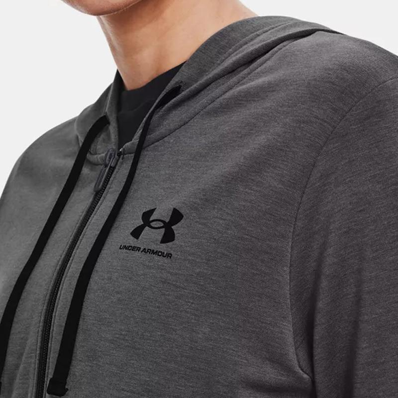 Under Armour Толстовка с капюшоном и застежкой-молнией, женская, черная, 1369853-010