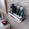tagre de Douche Auto-adhsif Panier de Douche Sans Perage Etagre de Salle de Bain Acier Inoxydable
