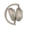 Sony Беспроводные аудионаушники с шумоподавлением, цвет серый бежевый, MDR-1000X, совместимость с Bluetooth/Hi-Res, микрофон, (MDR-1000X C)