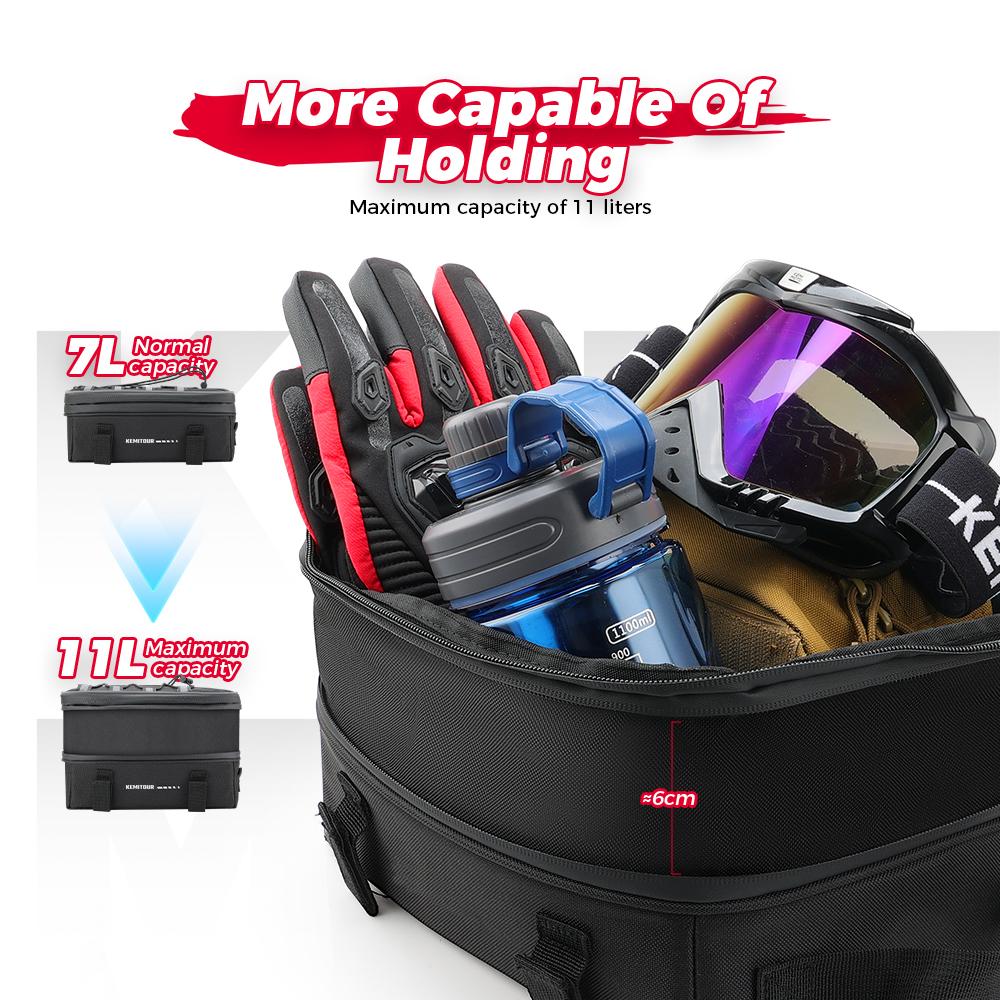 KEMIMOTO For BMW R1300GS Vario Top Case Cover Bag Top Case Waterproof Bag Tool Kit R 1300 GS R1300 GS R1300gs ADV 2023 2024