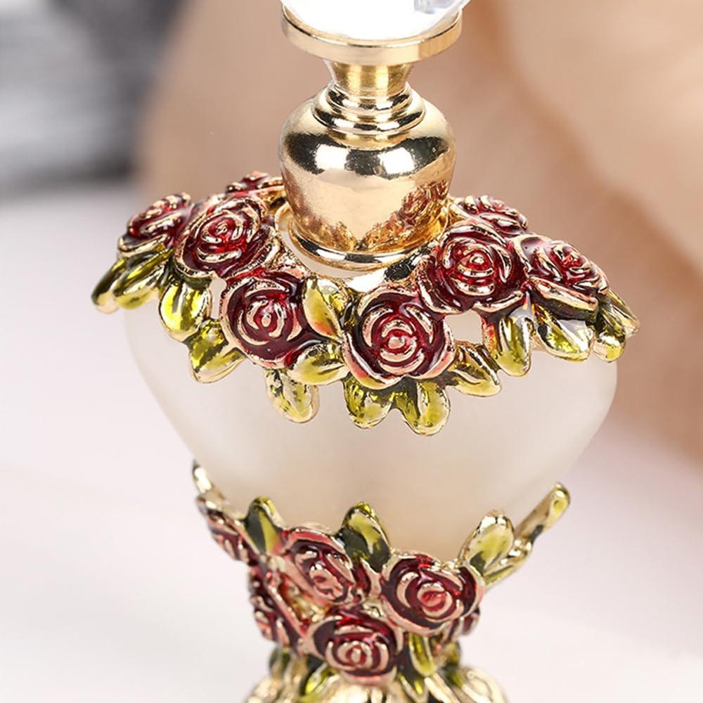 Metal Base Essential Oil Bottle 5/10ML Perfume Bottles Exquisite Glass Bottle Creative Gift