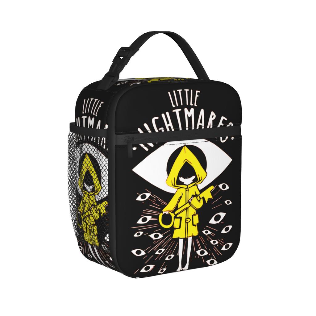 Video Game Little Nightmares Insulated Lunch Bag Thermal Bag Reusable,Meal Container Large Tote Lunch Box Food Storage Bags