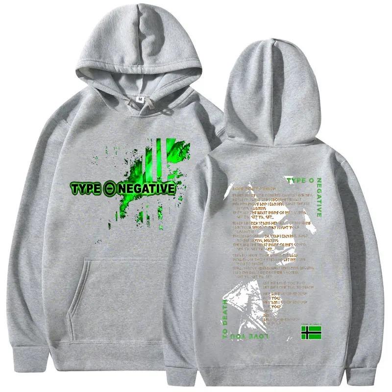 Худи Type O Negative Love You To Death Толстовка Готик Метал Рок Группа Мужская Женская Хип-Хоп Оверсайз Хлопковые Худи Одежда