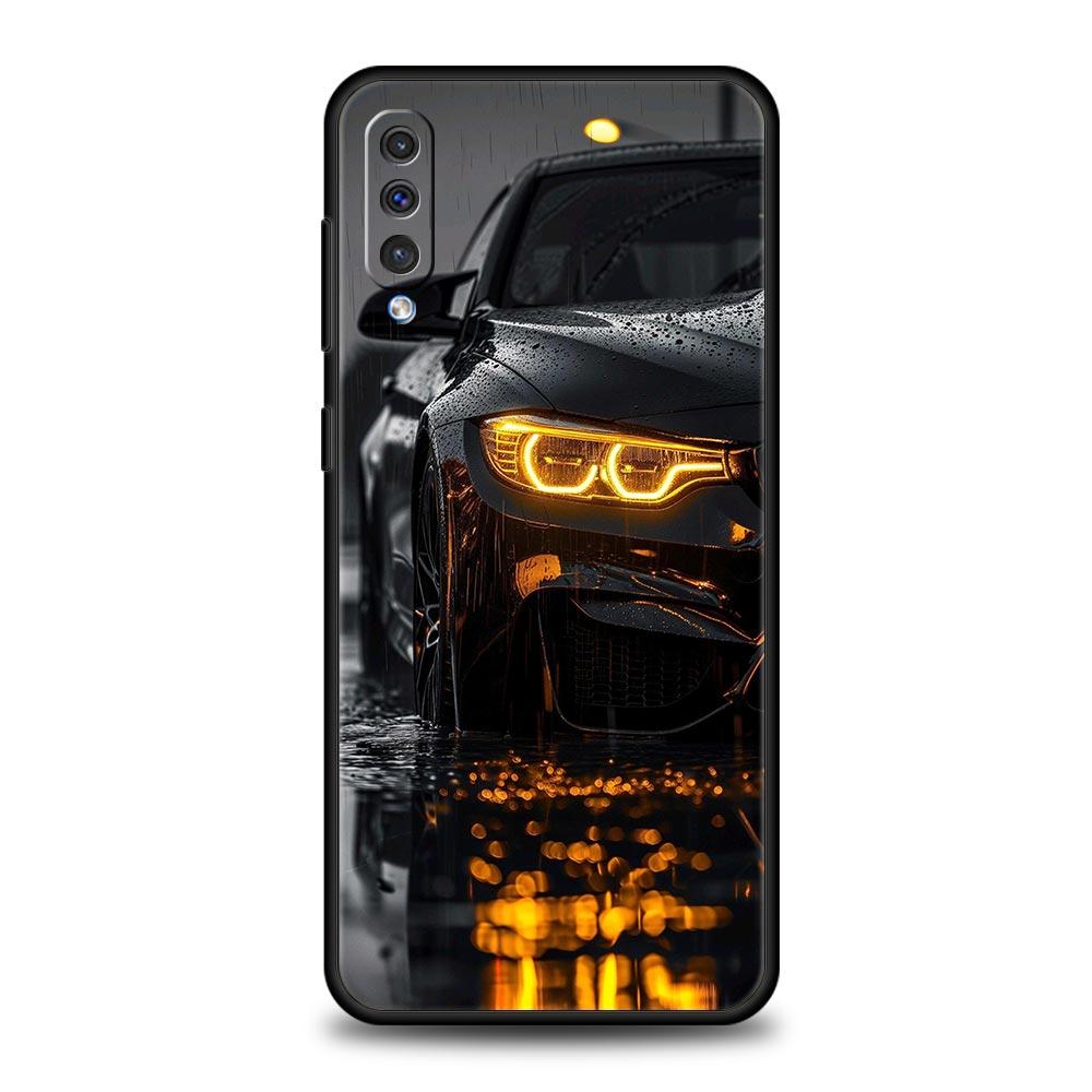 Черно-белый чехол для телефона в машину для Samsung A56 A36 A26 A54 A52 A24 A14 A50 A72 A70 A40 A06 A12 A22 A34 A42 A32 A04s A16 5G