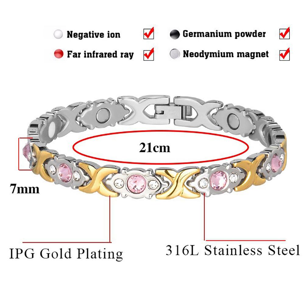 Модный съемный энергетический магнитный браслет, магнитный браслет для похудения, ювелирные изделия, женские аксессуары
