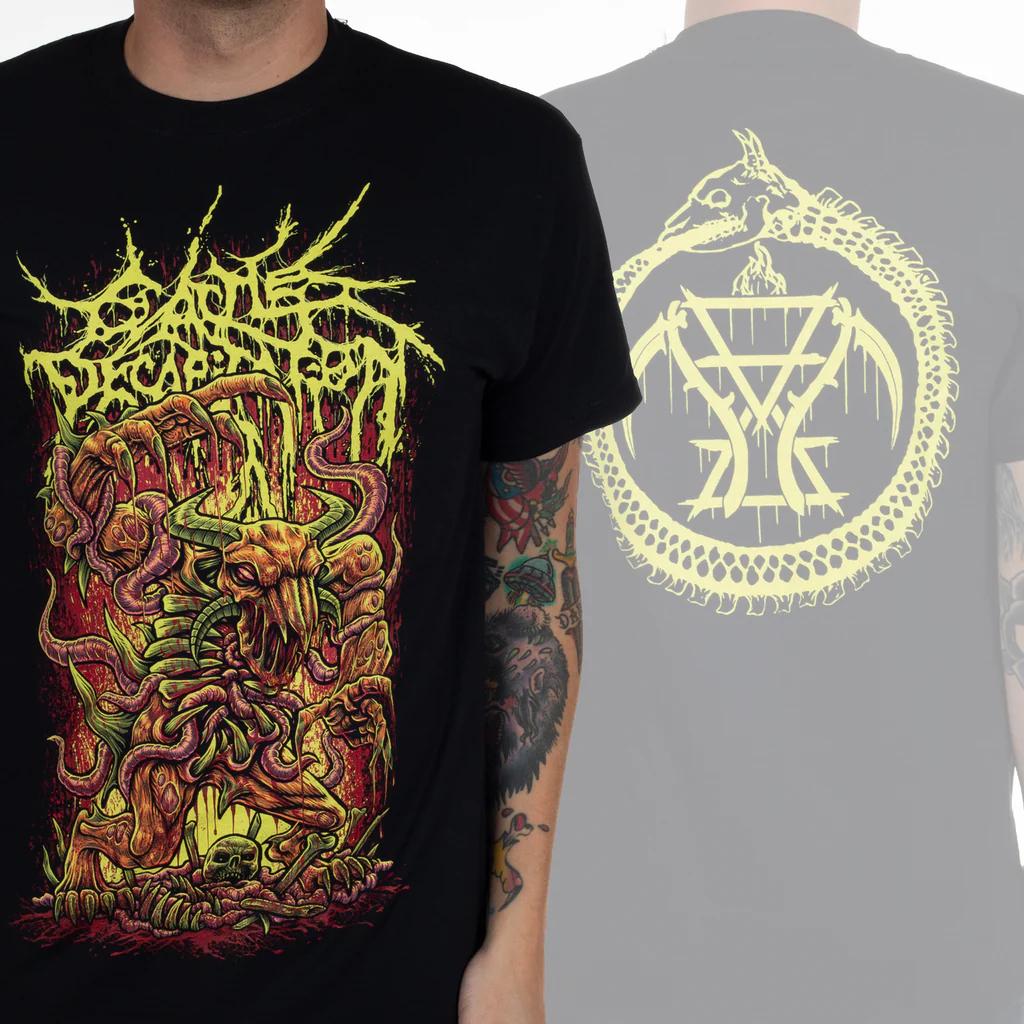 Cattle Decapitation Инспекционный Знак Повседневная Футболка Люксовый Бренд для Мужчин и Женщин Топ 2026 Новый Логотип Рок-Группы