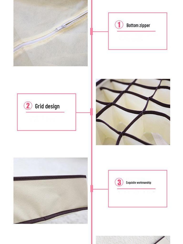 Складной набор коробок для хранения нижнего белья - Четырехкомпонентный органайзер для гардероба