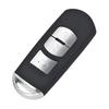 2/3/4 Buton Remote Car Key Shell Case Housing Cover Red Hold for Mazda 3 6 CX-3 CX-5 Axela Atenza with Emergency Key Uncut Blade