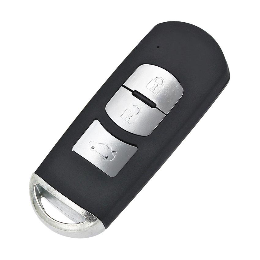 2/3/4 Buton Remote Car Key Shell Case Housing Cover Red Hold for Mazda 3 6 CX-3 CX-5 Axela Atenza with Emergency Key Uncut Blade