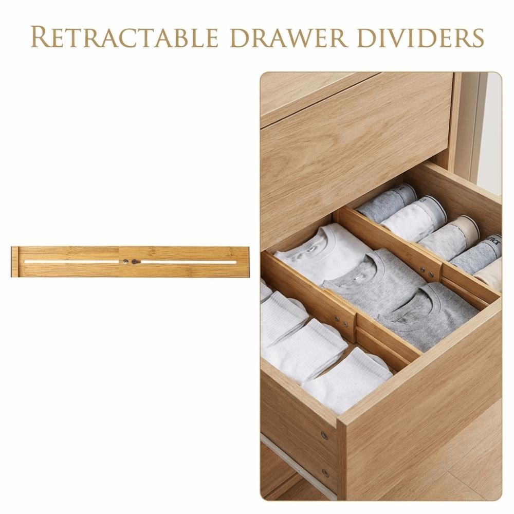 Creative Expandable Drawer Separators Secure Fit Cabinet Storage Partition Divider  Bedroom Dresser