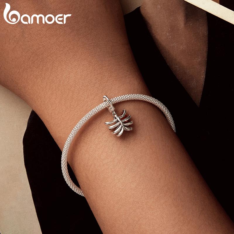 BAMOER 925 Стерлинговое Серебро Океанский Мир&Стоппер Шарм Звезда Сердце Снежинка Подвеска подходит для Оригинального Браслета DIY Шарм
