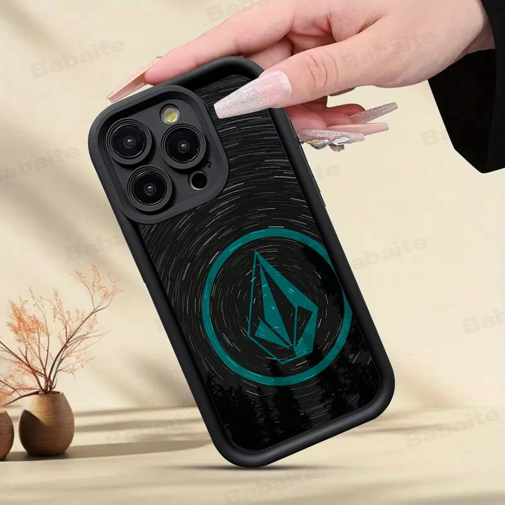 V-Volcom ЛОГОТИП Модный чехол для телефона для iPhone 17 16 15 14 13 12 11 Pro Max Противоударный мягкий чехол