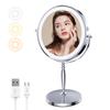 Зеркало для макияжа MILPROX Actress с подставкой настольное USB 2000 мАч с высокой регулировкой цвета макияжа выключение касанием вращающееся зеркало, свет, зеркало,