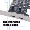 Two USB 3.2 Gen1 Type C PCIExpress Expansion Card ASM1042 Chipset Fast Speed 5Gbps for Desktop