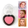 Love Heart Компактная пудра румяна матовая высокопигментированная стойкая натуральная однотонная палитра для макияжа лица для женщин и девушек