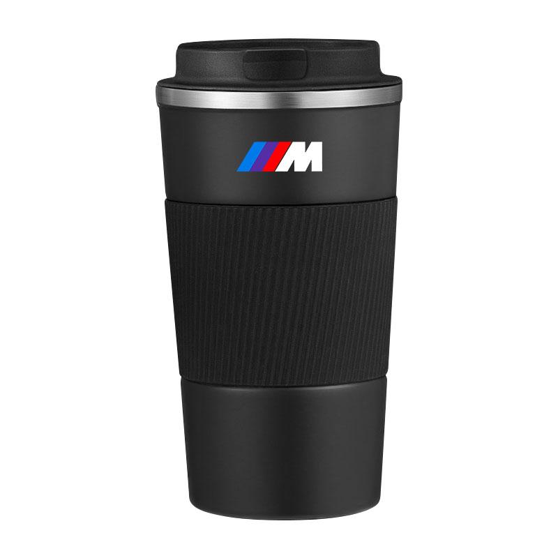 500ml Stainless Steel Coffee Tumbler Thermos Cup Portable Travel Thermal Mug For BMW M M1 M2 M3 M4 M5 M6 M7 M8 X1 X3 X5 E39 E46 E60 E90 Car Accessorie