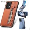 Для Xiaomi 14T Pro 14 T Кожаный кошелек из углеродного волокна Держатель для карт Чехол-книжка на молнии для Xiaomi Mi 14TPro С подставкой Защитная крышка-флип