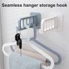 Настенная вешалка для полотенец, складная, 4 крючка, для домашнего хранения, вешалка для ванной комнаты, общежития