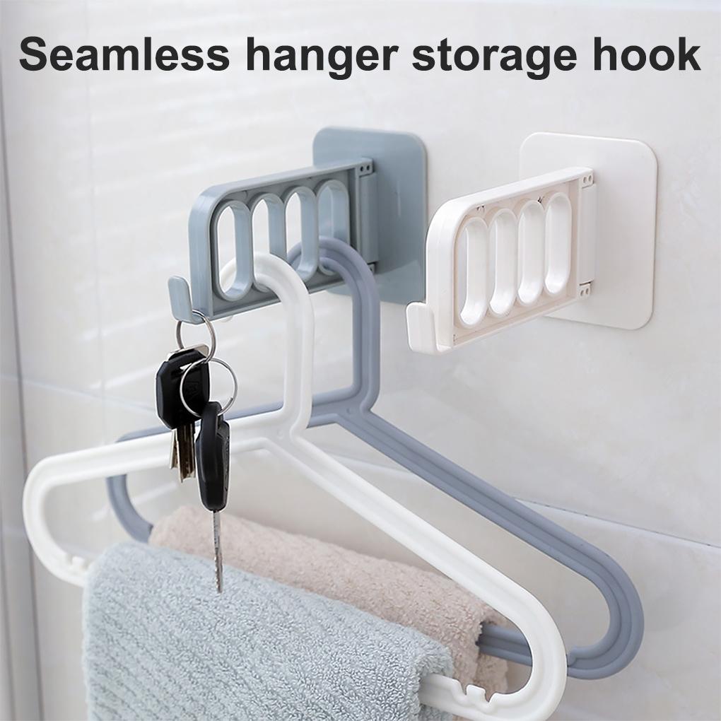 Настенная вешалка для полотенец, складная, 4 крючка, для домашнего хранения, вешалка для ванной комнаты, общежития