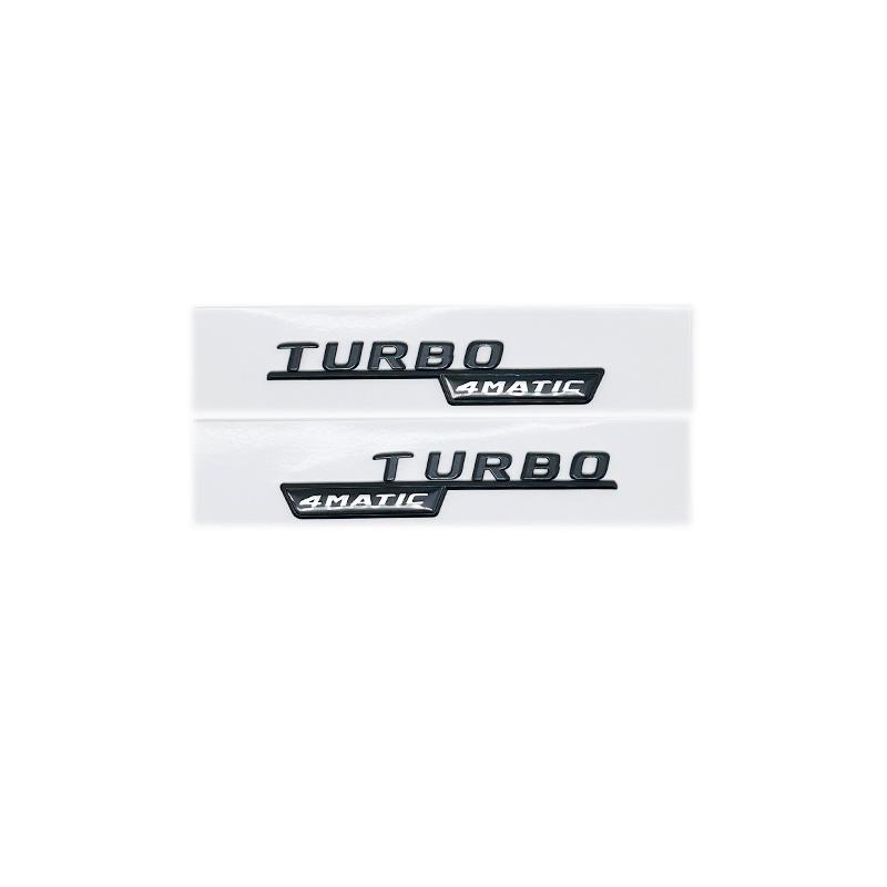 3D Black Silver Letters CLA45 CLA45S Turbo 4matic+ Emblem for Mercedes Benz AMG Car Fender Trunk Rear C118 W117 Logo Sticker