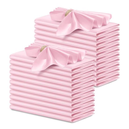 Салфетка для ужина атласная, не мнется, поверхность однотонная, моющаяся, бесшовная, королевский блеск, гламурный стол, декор для отеля, ресторана, обеда, банкета, свадьбы