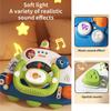 Cartoon Space Rocket Steering Wheel Toys With Music And Sound Simulation Driving Learning Educational Toys Gifts For Boys Girls