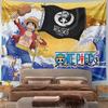 One Piece Luffy 1000 Logs Tapestry Wall Hanging Anime Straw Hat Pirates Decor for Bedroom Gaming Room Dorm Gift