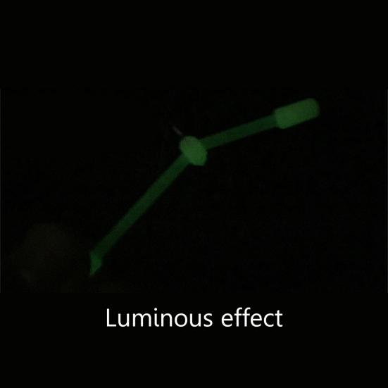 5Pcs Rotatable Hook Luminous Fish Line Lure Connector Balance for Sea Fishing