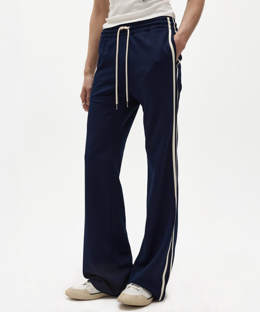 LMOOD Leon Flare Track Pants Navy