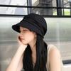 Женский весенне-летний берет-утка в корейском стиле: Ретро Плиссированная Панама с Маленькими Полями для Модного Отпускного Наряда.