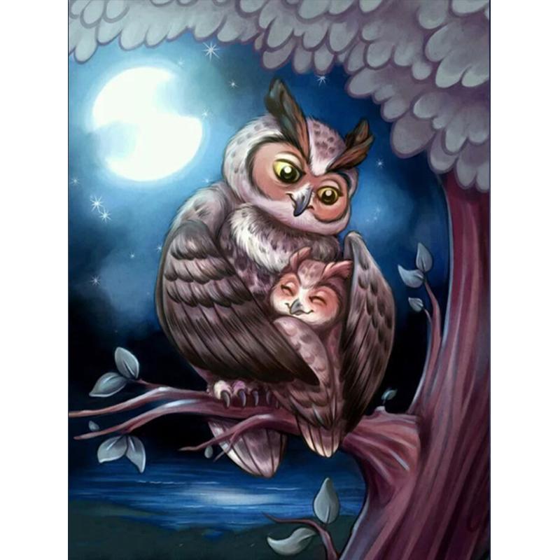 5d Алмазная вышивка Сова Мозаика Набор для вышивки крестом Круглая квадратная алмазная живопись Животное Новое поступление Стразы из бисера Ручная работа Хобби