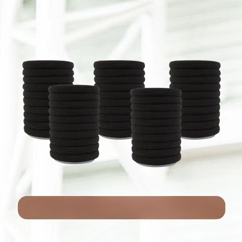 Черные женские эластичные тканевые резинки для волос Резинка для волос Резинка для волос Кольцо для галстука Веревка для девочек Держатель для хвоста Головные уборы