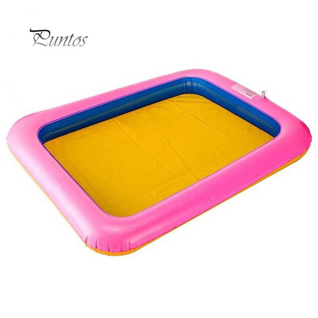 Забавный детский квадратный приподнятый большой поднос для песочницы замок-складная игрушка