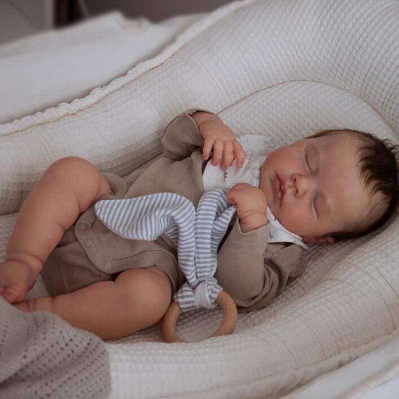 19-дюймовая спящая кукла-реборн LOULOU, силиконовые куклы-эмуляции для детей, игрушка для сопровождения в ванной, подарок на день рождения ребенка