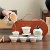 Ancient Style Portable Ceramic Travel Tea Set