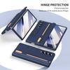 Чехол-подставка для телефона Samsung Galaxy Z Fold4 5G с защитным стеклом для экрана и стилусом