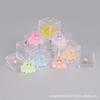 Cute Simulation Mini Luminous Octopus Marine Animal Model Ornament Doll House Children'S Play House Toy