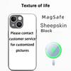 Customized DIY Phone Case For iPhone 16 15 14 13 12 11 Plus Pro Max  High-end Luxury Magsafe Sheepskin