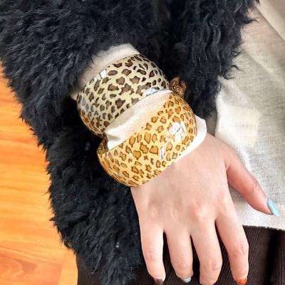 Европейско-американский стиль Широкий открытый браслет Модный преувеличенный браслет Смоляной браслет Девочки