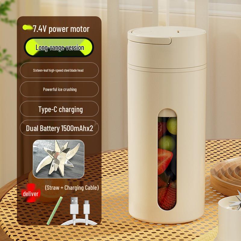 Портативный перезаряжаемый электрический блендер и измельчитель льда, стакан-соковыжималка