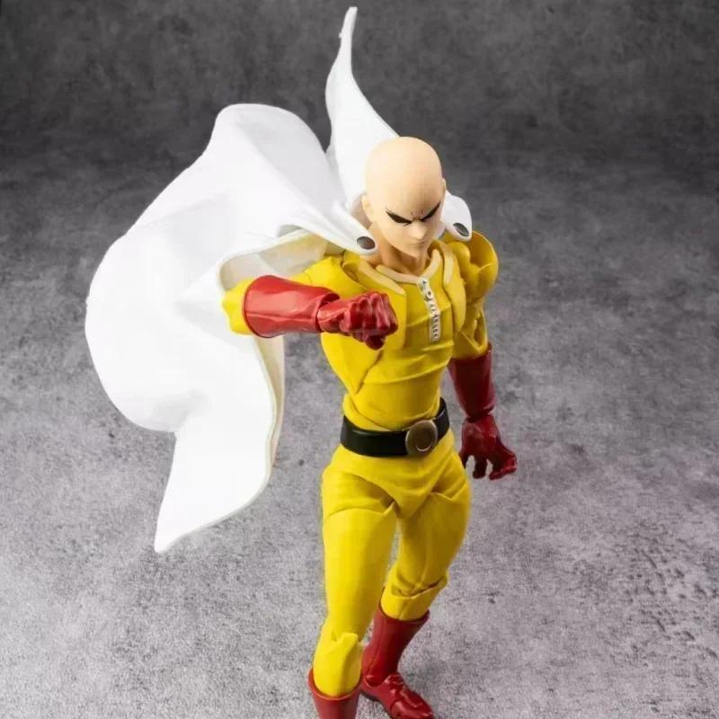 В наличии Kaiyodo Revoltech Amazing Yamaguchi One Punch Man Saitama Аниме Фигурки Действия Ko Модель Коллекция Игрушки Подарки для Детей НОВЫЙ Подвижный Сочлененный 4