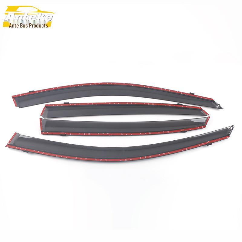 19 A6L Rain Deflectors with Plastic Bright Strips - Trim Decoration Stickers for Exterior.