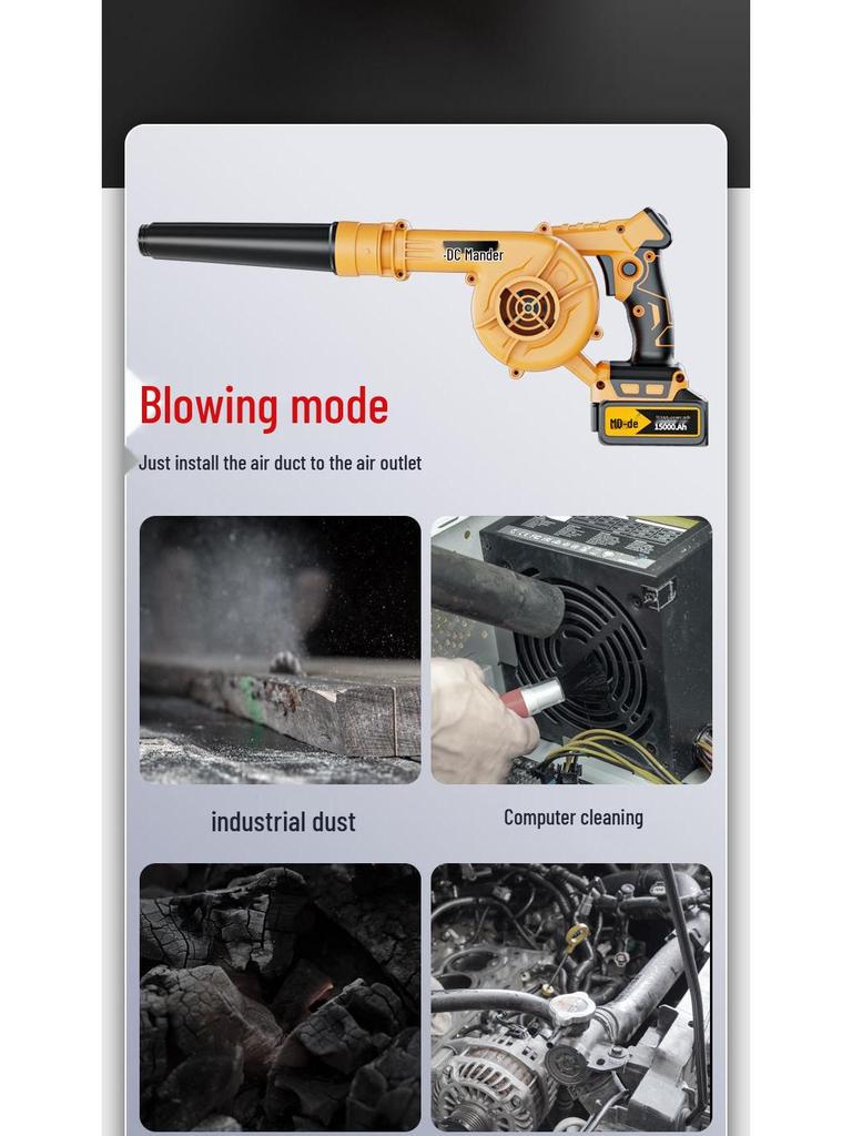 Аккумуляторный литий-ионный воздуходув и пылесос высокой мощности с бесплатной доставкой