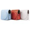 Bright Color Protective Cover PU Leather Storage Bag Case with Adjustable Strap Instant Camera