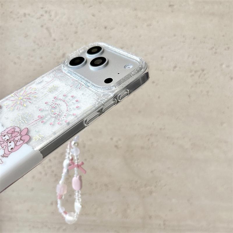 Чехол Sanrio Gilded Fireworks для iPhone 17/16 Pro Max/15/14 для женщин - Дизайн Зимнее Снежное Поле