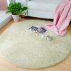 Круглый ковер, Двухцветный ковер с коротким плюшем, Ковер для журнального столика в гостиной, Прикроватный коврик для спальни, Коврик для подвесной корзины