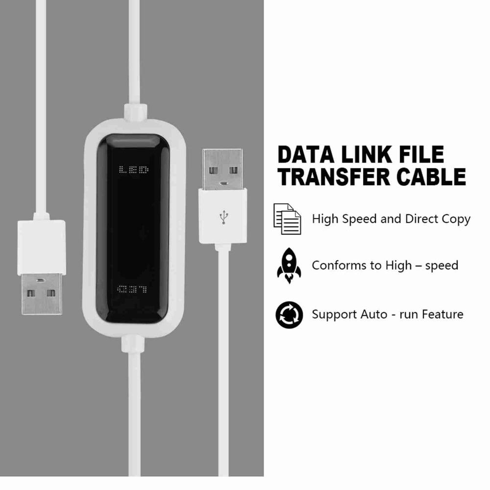 Светодиодный индикатор Кабель от ПК к ПК Plug and Play Кабель для передачи данных Миграция данных ПК