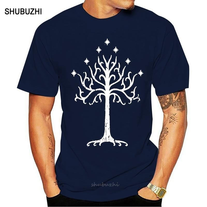 White Tree of Gondor Tolkien T-Shirt Premium Mordor Middle Earth Shubuzhi Brand New Men Clothing Fashion T Shirts Design A Shirt