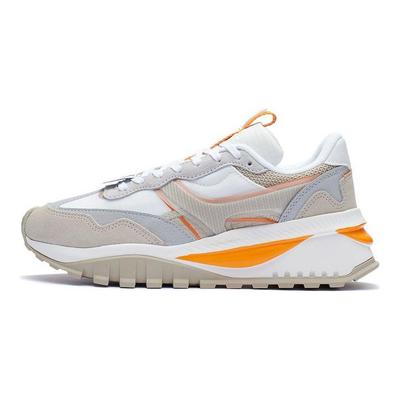 Кроссовки женские Li Ning Fangyuan Evo с низким верхом, амортизирующие, нескользящие, прочные, Fog-Apricot AGCR228-2